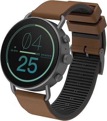 skagen gen 6 触摸屏智能手表,内置 alexa 扬声器,心率,血氧,gps,非